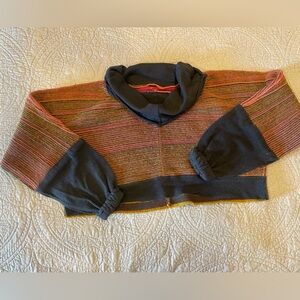 Free People Cropped Cowl- Neck Knit Sweater